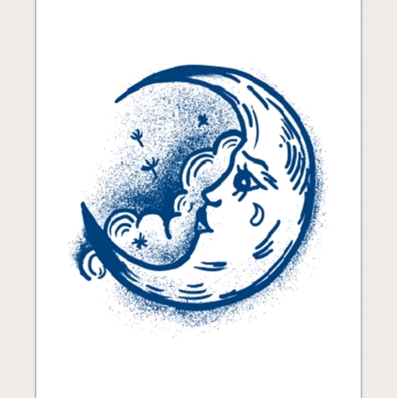 🍉5 for $25* Crescent Moon Temporary Pectin Tattoo - Picture 2 of 6